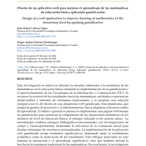Diseño de un aplicativo web para mejorar el aprendizaje de las matemáticas de educación básica aplicando gamificación