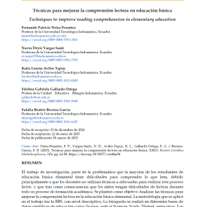 Técnicas para mejorar la comprensión lectora en educación básica