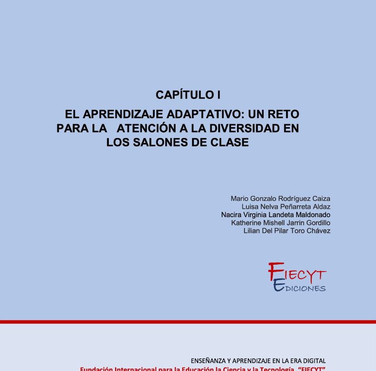 El Aprendizaje Adaptativo: Un Reto Para La Atención A La Diversidad En Los Salones De Clase