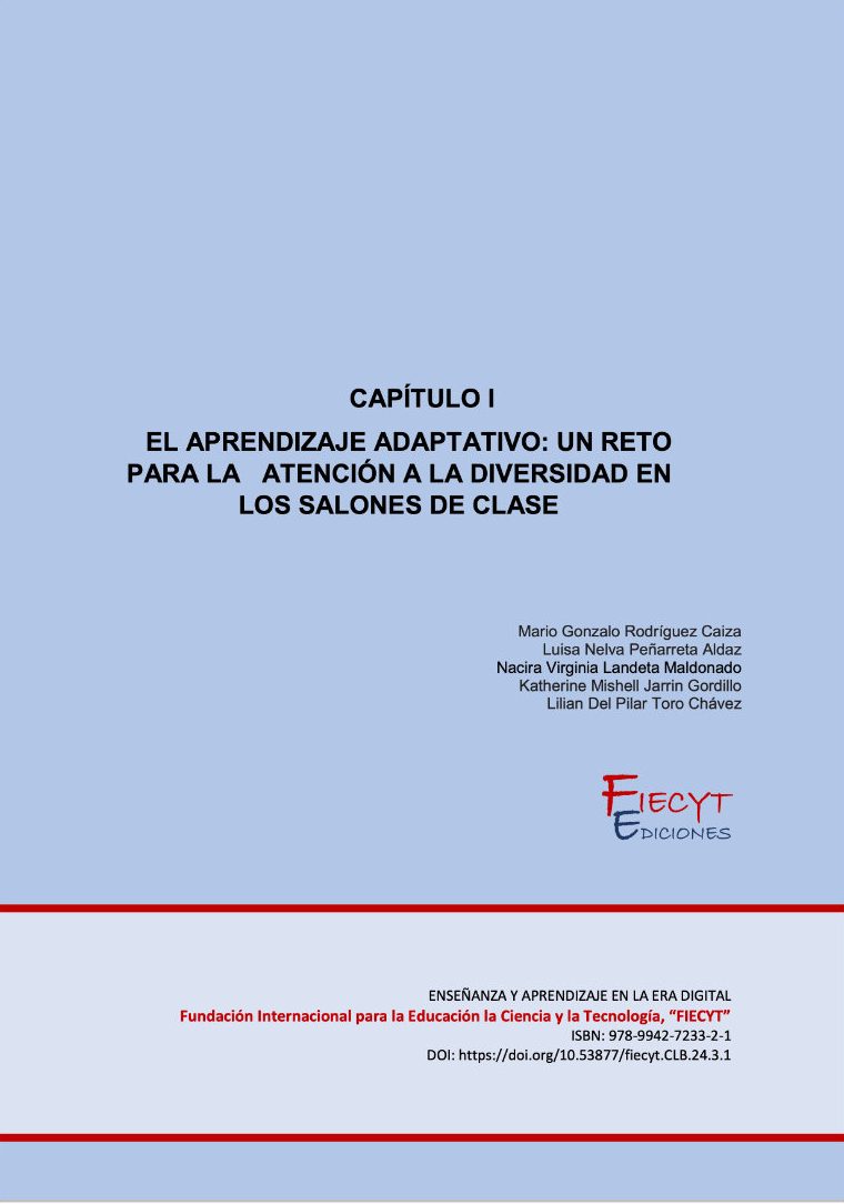 El Aprendizaje Adaptativo: Un Reto Para La Atención A La Diversidad En Los Salones De Clase